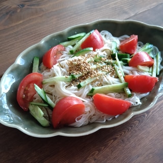 もずく酢ぶっかっけそうめん